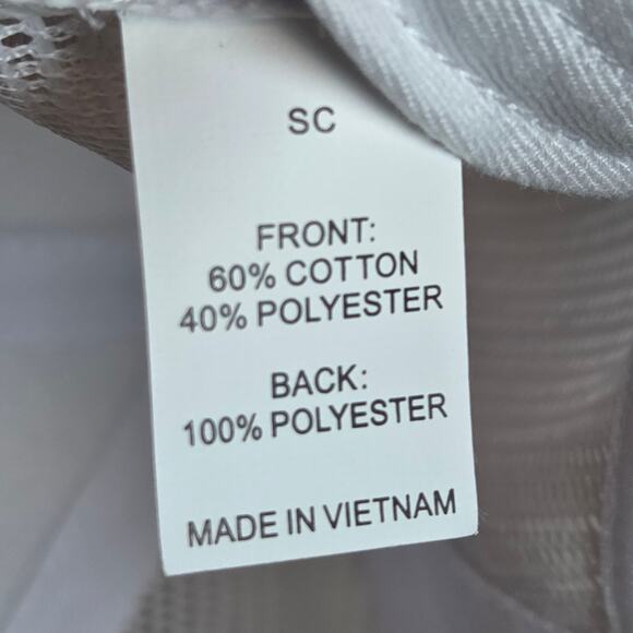 Edinborough White Mesh Trucker Hat Snapback Cap Made in Vietnam - Picture 9 of 9